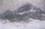 Claude Monet Mount Kolsaas in Misty Weather Spain oil painting artist